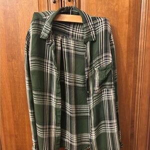 forever 21 Green Plaid flannel